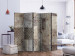 Room Divider Geometric Textures II (5-piece) - background in brown tones 124309 additionalThumb 2