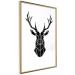 Poster Harmonious Deer - deer figure created from geometric shapes 125109 additionalThumb 12