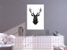 Poster Harmonious Deer - deer figure created from geometric shapes 125109 additionalThumb 17