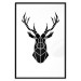 Poster Harmonious Deer - deer figure created from geometric shapes 125109 additionalThumb 18