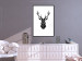 Poster Harmonious Deer - deer figure created from geometric shapes 125109 additionalThumb 4