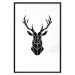 Poster Harmonious Deer - deer figure created from geometric shapes 125109 additionalThumb 15