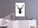 Poster Harmonious Deer - deer figure created from geometric shapes 125109 additionalThumb 3