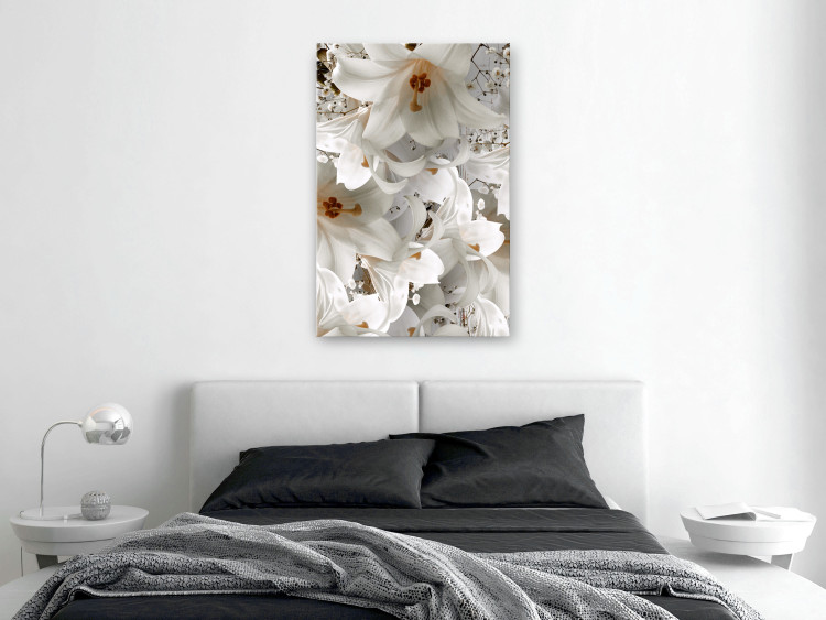 Canvas Print White Blow (1 Part) Vertical 125209 additionalImage 3