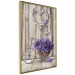 Wall Poster Secret Lavender Bouquet - purple flowers on background of wooden planks 128409 additionalThumb 12