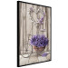 Wall Poster Secret Lavender Bouquet - purple flowers on background of wooden planks 128409 additionalThumb 11