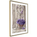 Wall Poster Secret Lavender Bouquet - purple flowers on background of wooden planks 128409 additionalThumb 7