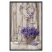 Wall Poster Secret Lavender Bouquet - purple flowers on background of wooden planks 128409 additionalThumb 16