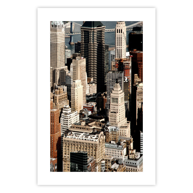 Poster Bustling City - city architecture overlooking skyscrapers 128609 additionalImage 21