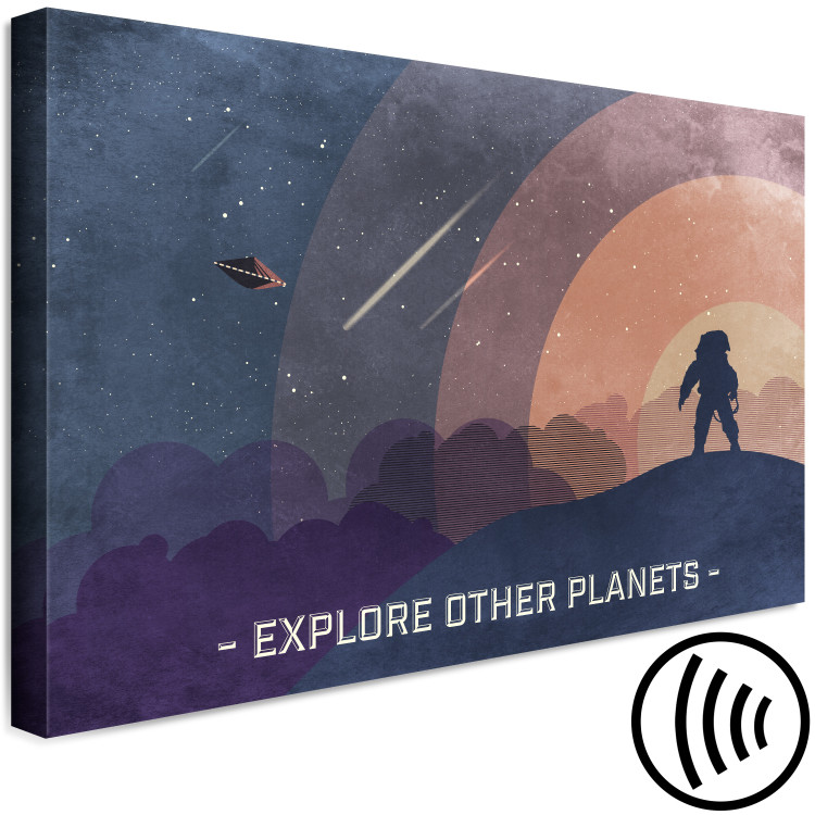 Canvas Art Print Explore Other Planets (1-part) wide - space abstraction 129109 additionalImage 6