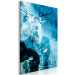 Canvas Print Man with the deer's head - abstraction on a blue water background 131609 additionalThumb 2