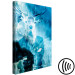 Canvas Print Man with the deer's head - abstraction on a blue water background 131609 additionalThumb 6