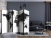 Room Divider Black and White Map II (5-piece) - dark continents on a light background 132709 additionalThumb 4