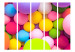 Room Divider Screen Colorful Spheres II (5-piece) - colorful 3D geometric composition 132809 additionalThumb 3