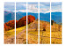 Room Divider Screen Colorful Autumn Landscape II (5-piece) - fields and trees against the backdrop of mountains 133109 additionalThumb 3