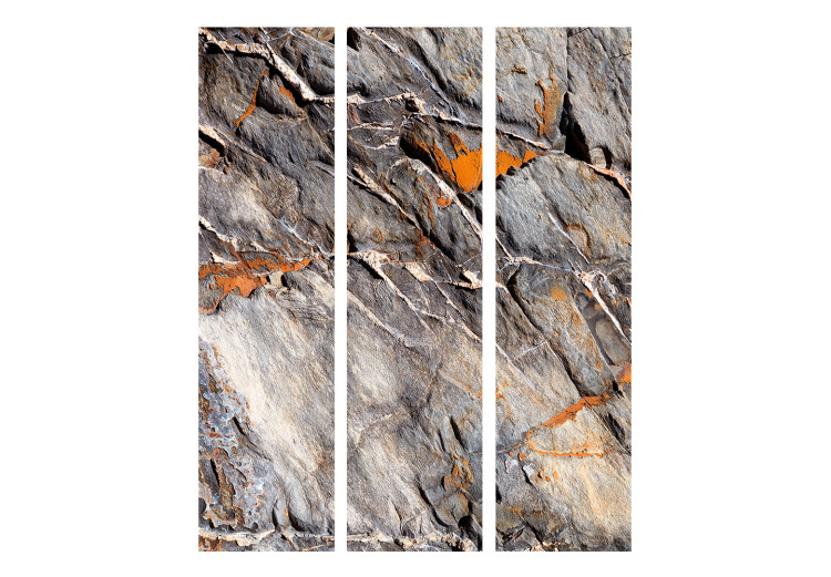 Room Divider Mountain Bastion (3-piece) - composition with gray rock texture 133509 additionalImage 3