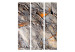 Room Divider Mountain Bastion (3-piece) - composition with gray rock texture 133509 additionalThumb 3