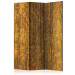 Room Divider Golden Chamber - texture with golden accents in abstract motif 133609