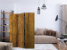 Room Divider Golden Chamber - texture with golden accents in abstract motif 133609 additionalThumb 4