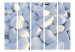 Room Divider Screen White Pebbles II - field of stones in light white color in zen motif 133809 additionalThumb 3