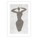 Poster Dancing Woman - black silhouette of a dancing woman on a gray background 134209 additionalThumb 19