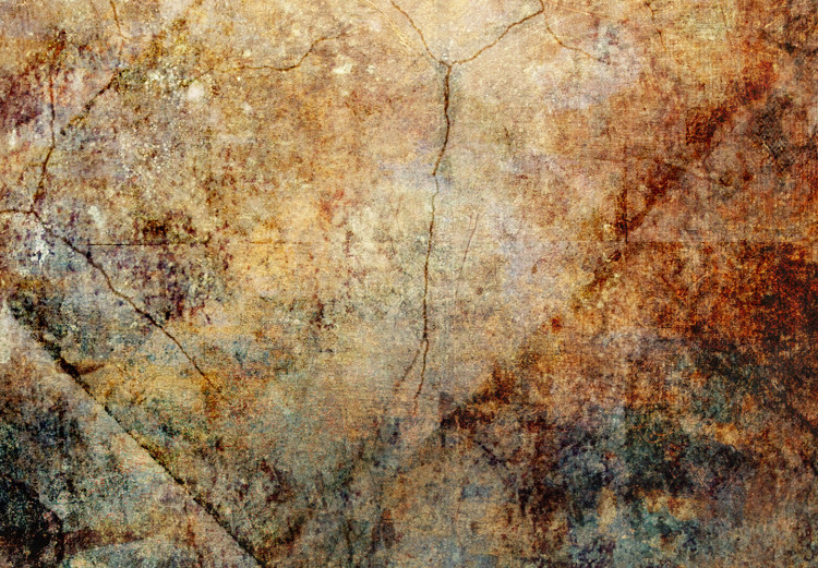Canvas Print Copper sheet - abstraction with a copper surface covered with a patina 135109 additionalImage 4