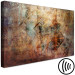 Canvas Print Copper sheet - abstraction with a copper surface covered with a patina 135109 additionalThumb 6