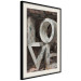 Wall Poster Deco Love - texts in plants with imitation of 3D effect on a flowery background 135509 additionalThumb 23