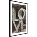 Wall Poster Deco Love - texts in plants with imitation of 3D effect on a flowery background 135509 additionalThumb 25