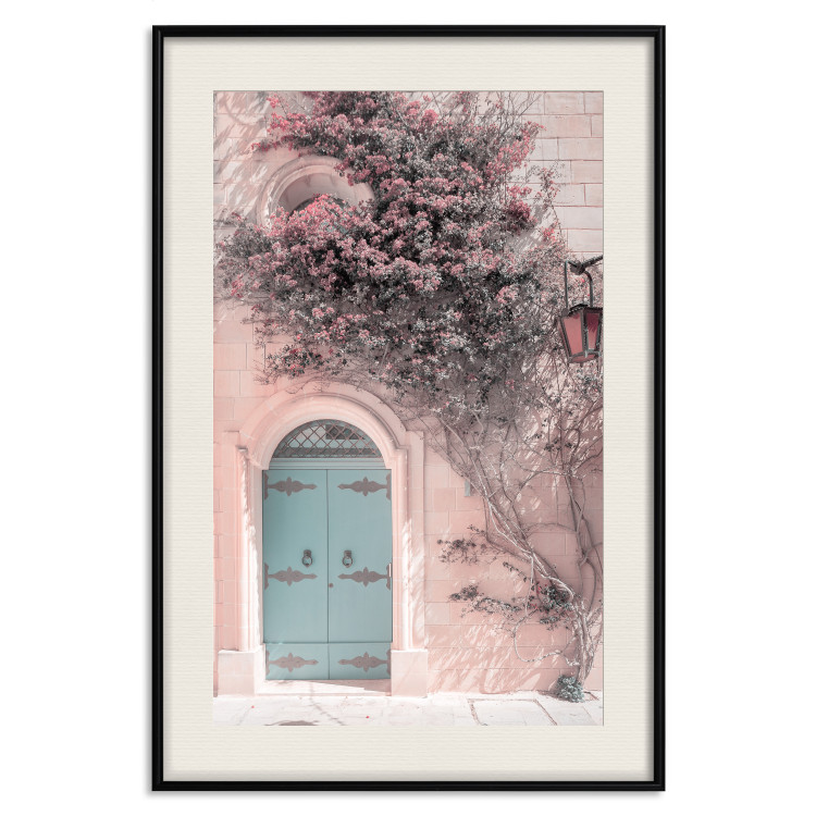 Poster Blue Doors - summer landscape overlooking Italian architecture 135909 additionalImage 19