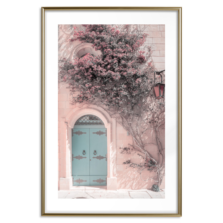 Poster Blue Doors - summer landscape overlooking Italian architecture 135909 additionalImage 15