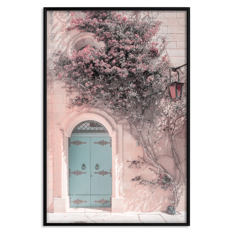 Poster Blue Doors - summer landscape overlooking Italian architecture 135909 additionalImage 16