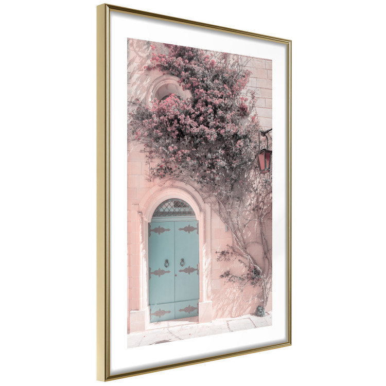 Poster Blue Doors - summer landscape overlooking Italian architecture 135909 additionalImage 2