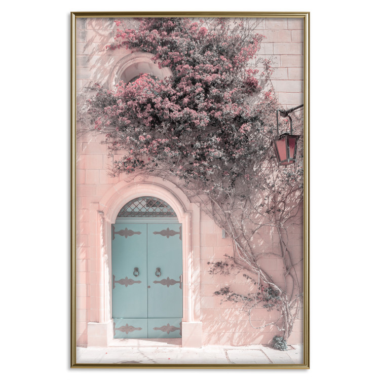 Poster Blue Doors - summer landscape overlooking Italian architecture 135909 additionalImage 16