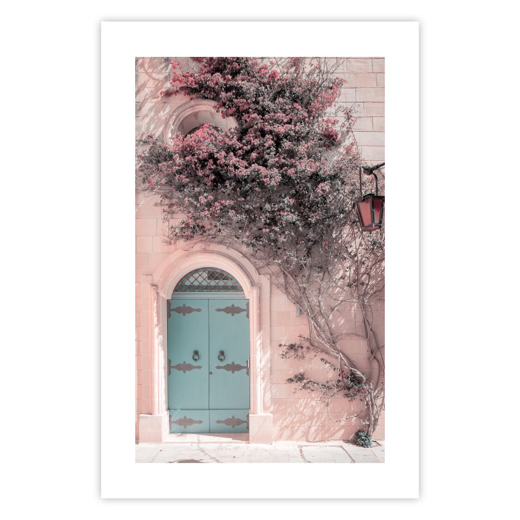 Poster Blue Doors - summer landscape overlooking Italian architecture 135909 additionalImage 27