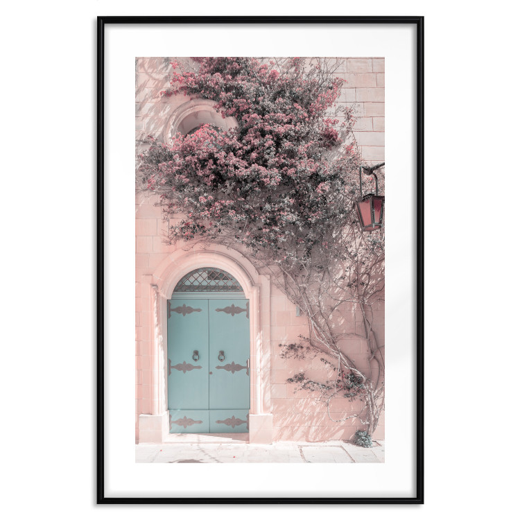 Poster Blue Doors - summer landscape overlooking Italian architecture 135909 additionalImage 17