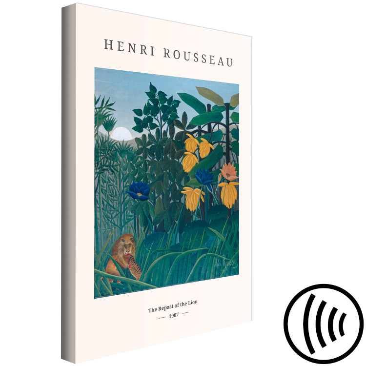 Canvas Henri Rousseau: The Repast of the Lion (1 Part) Vertical 137309 additionalImage 6