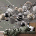 Wall Mural Dynamic space with balls in gold - Modern abstraction 138409 additionalThumb 2