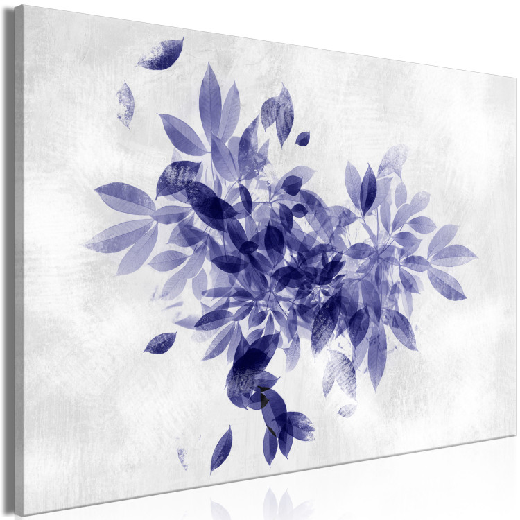 Canvas Art Print Blue Flora (1-piece) Wide - landscape with plant motif 138809 additionalImage 2