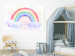Canvas Rainbow Day (3-piece) - colorful watercolor-painted composition 142309 additionalThumb 3