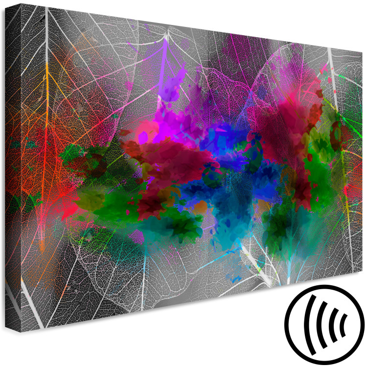 Canvas Autumn Colors (1-piece) Wide - colorful abstraction and leaves 143709 additionalImage 6