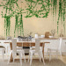 Wall Mural Ivy on the wall - green vines on a beige brick old wall 144509 additionalThumb 6