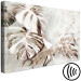 Canvas Print Monstera (1-piece) - plant landscape in leaves on a marble background 145209 additionalThumb 6