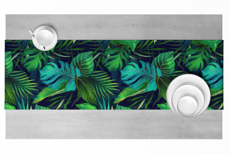 Table Runner Variety of Philodendrons - an exotic leaves in various shades of green 147209 additionalImage 3