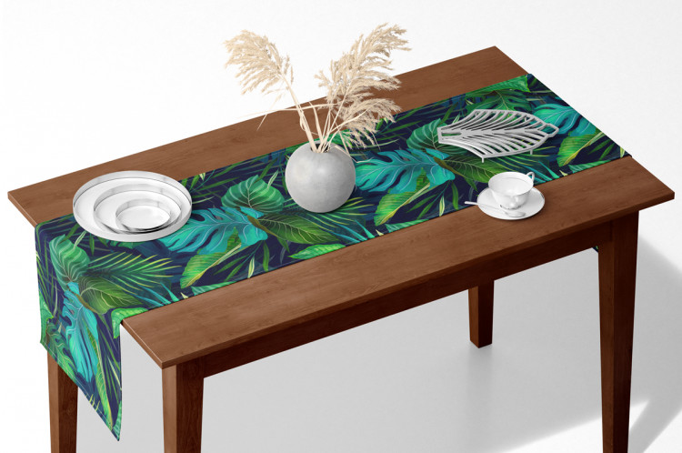 Table Runner Variety of Philodendrons - an exotic leaves in various shades of green 147209 additionalImage 4