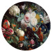 Canvas Print Flowers - Painted Bouquet in the Baroque Style on a Dark Background 148909 additionalThumb 1