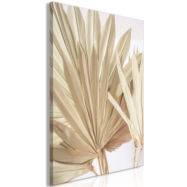 Canvas Print Palm Leaf - Dry Exotic Plant in Warm Colors 149809 additionalImage 2