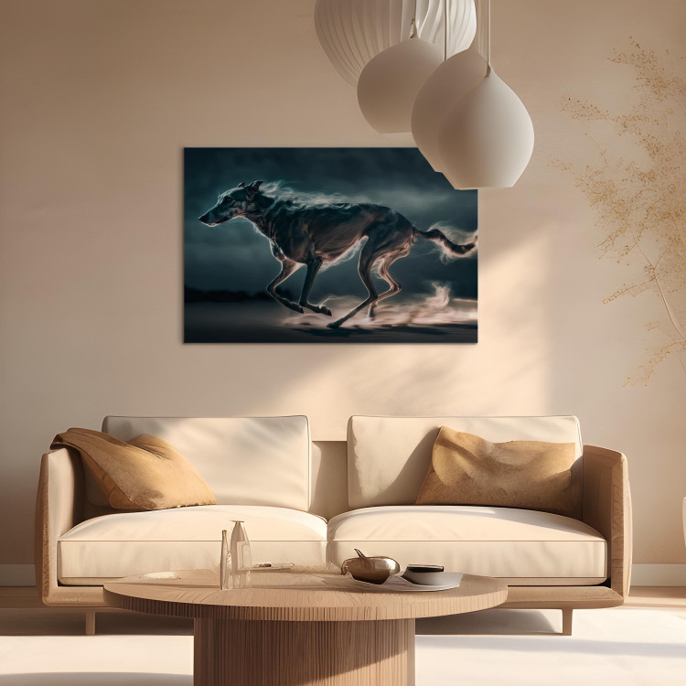 Canvas AI Greyhound Dog - Speeding Animal Captured in a Gallop - Horizontal 150209 additionalImage 5