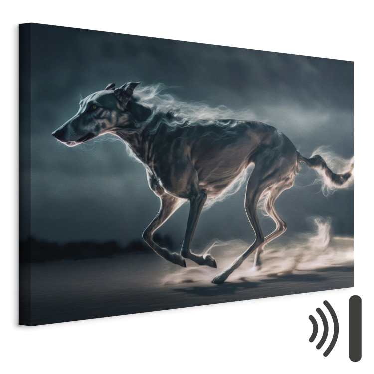 Canvas AI Greyhound Dog - Speeding Animal Captured in a Gallop - Horizontal 150209 additionalImage 8