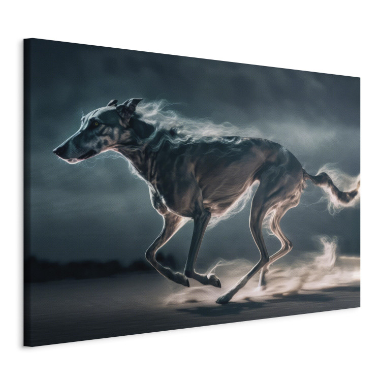 Canvas AI Greyhound Dog - Speeding Animal Captured in a Gallop - Horizontal 150209 additionalImage 2